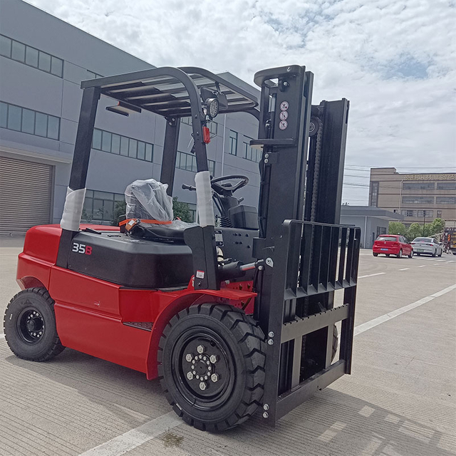 Elektryczne w&oacute;zki widłowe z przeciwwagą o udźwigu 3500 kg dla przemysłu transportu materiał&oacute;w