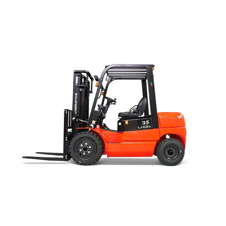 Pengimbang Gudang 3.5 Tan Bateri Litium Forklift Elektrik