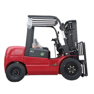 ဒီဇိုင်းအသစ် Red IC Forklift Multi-wheel 3 Ton Diesel Forklift